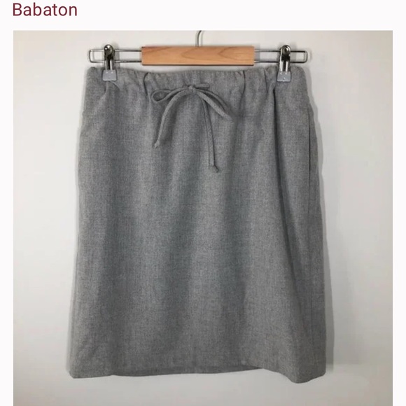 SOLD BABATON Gray Skirt - Picture 1 of 6